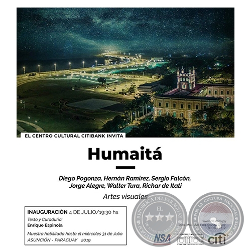 HUMAITÁ - Texto y Curaduría: Enrique Espínola - Jueves, 04 de Julio de 2019